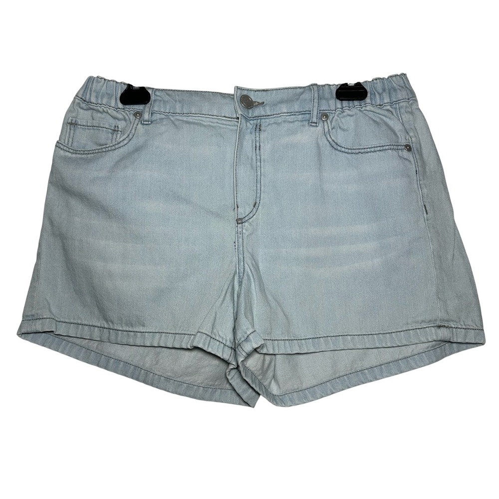 LOFT Outlet Womens Light Wash Denim Pull On Shorts Size Medium